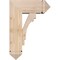 Ekena Millwork Merced Arts and Crafts Smooth Bracket w/ Offset Brace, Douglas Fir, 7 1/2"W x 18"D x 26"H BKT0806X18X26MRC03SDF - alternate 2